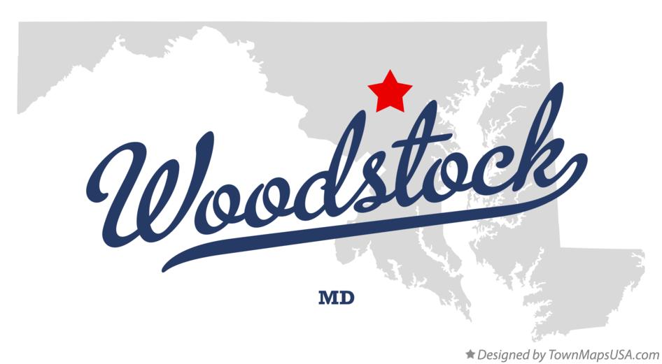 Map of Woodstock, MD, Maryland