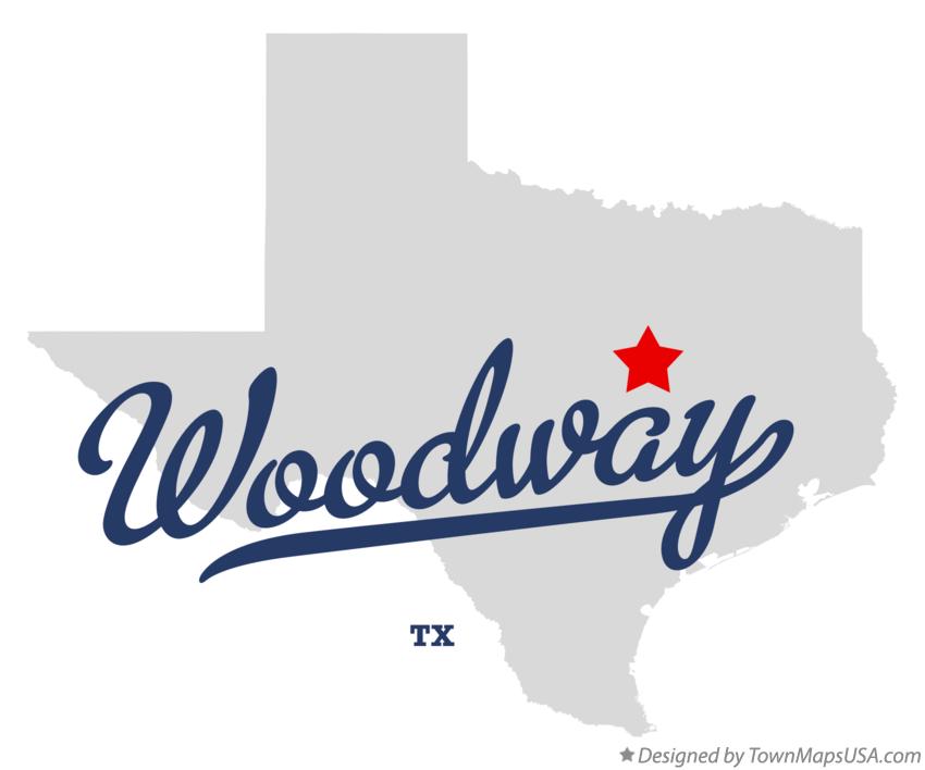 Map of Woodway, TX, Texas