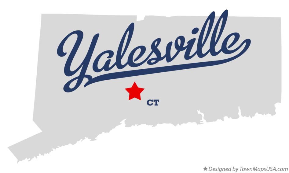 Map of Yalesville, CT, Connecticut