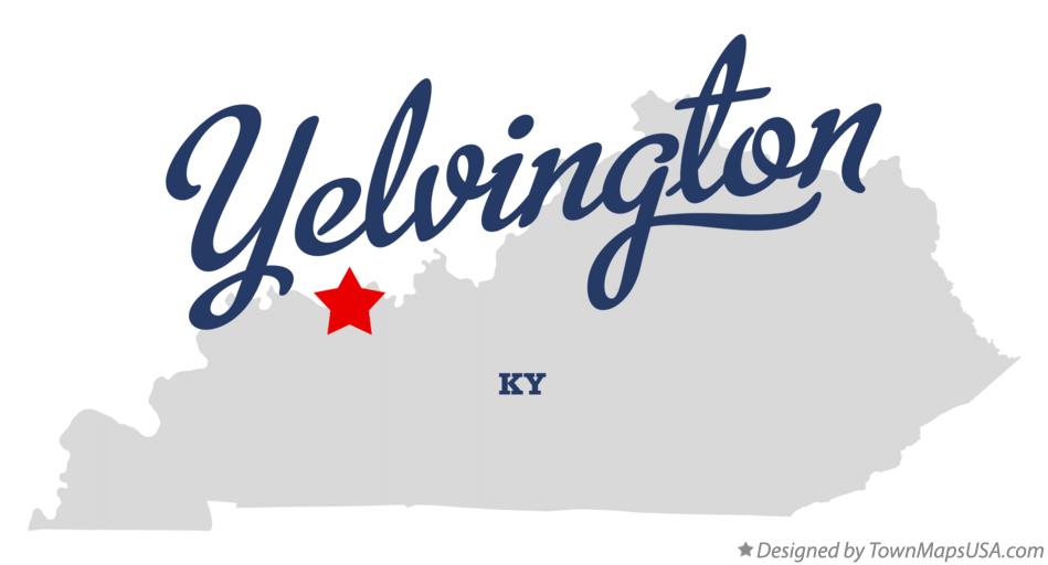 Map of Yelvington, KY, Kentucky